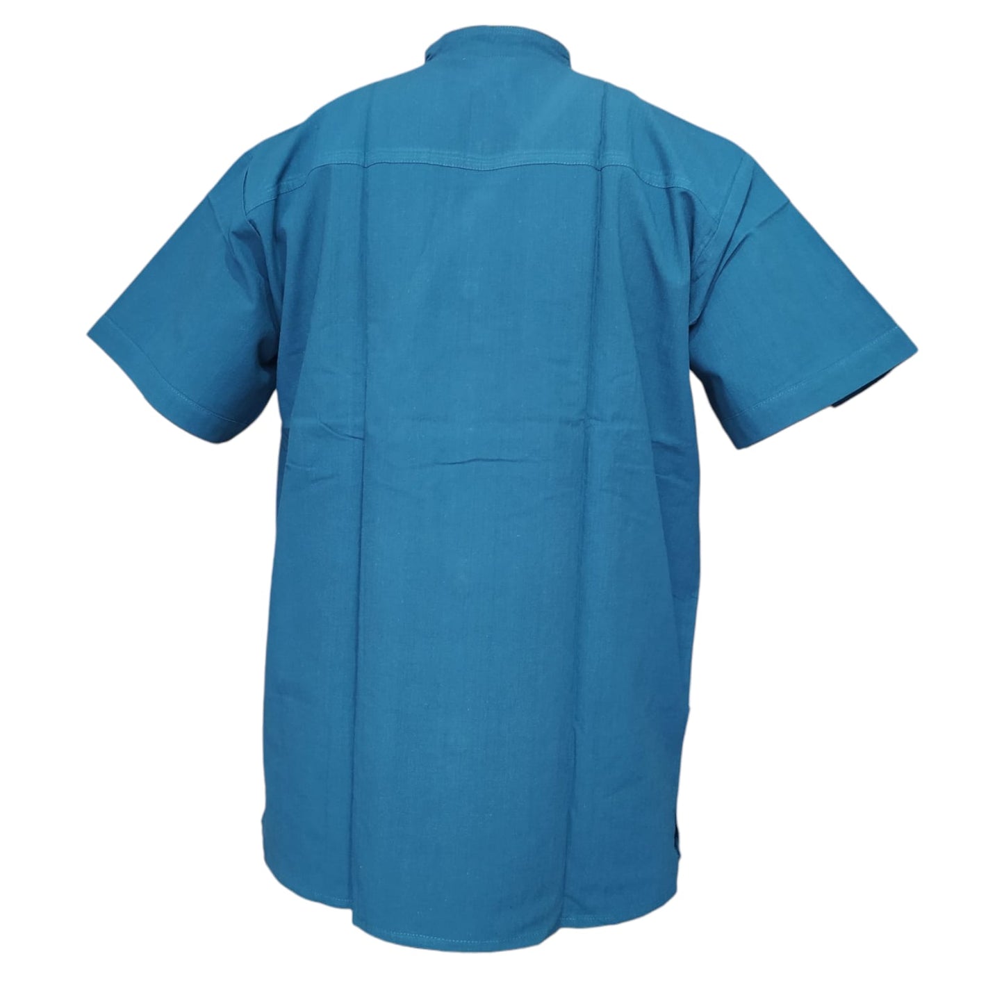 Guayabera de Manga Corta con Elegante Bordado Vertical