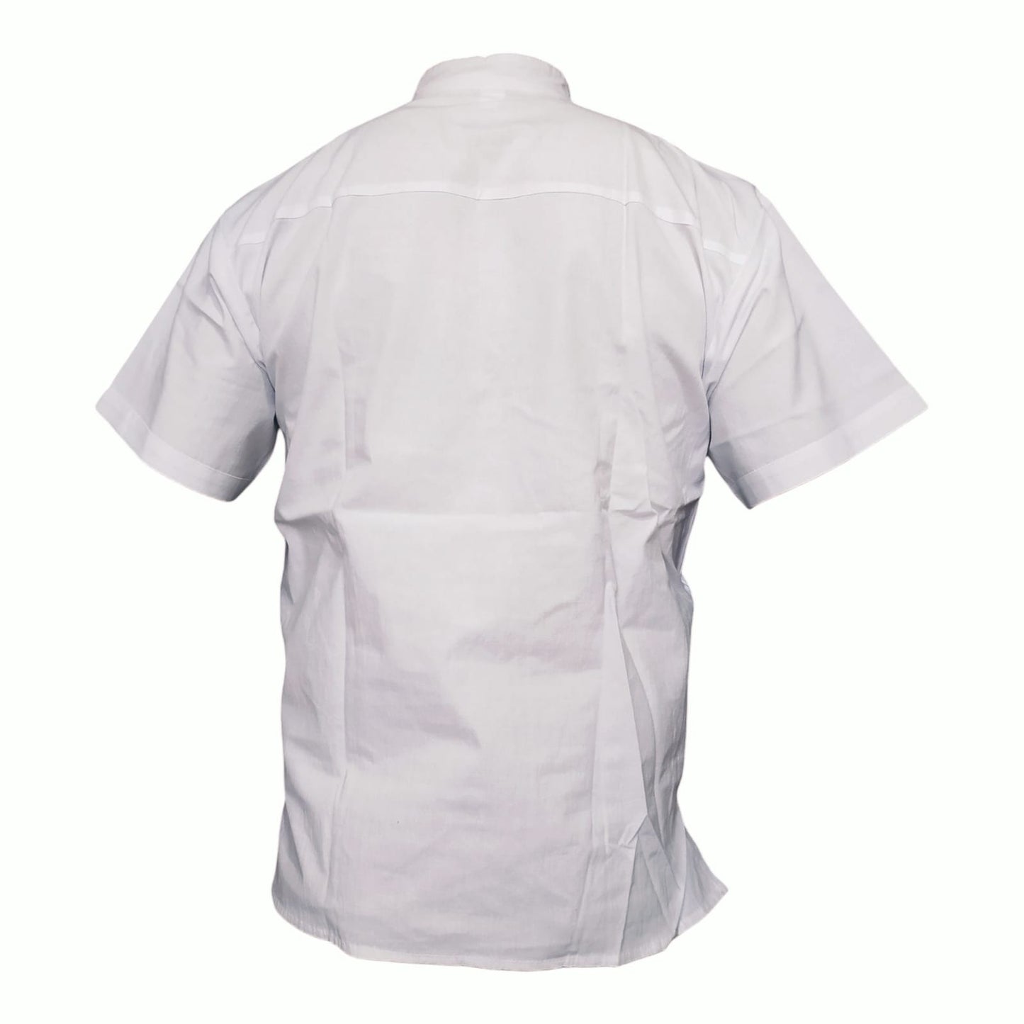 Guayabera de Manga Corta con Elegante Bordado Vertical